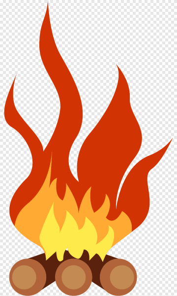 Костер нарисованный