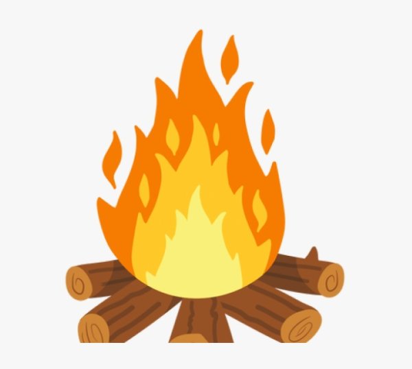 Костер мультяшный