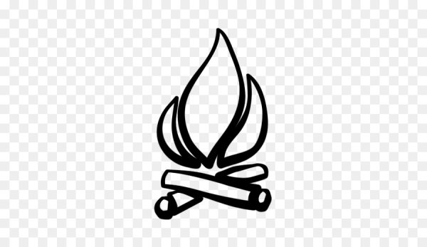 Костер мультяшный