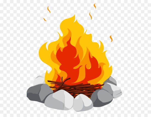 Костер нарисованный