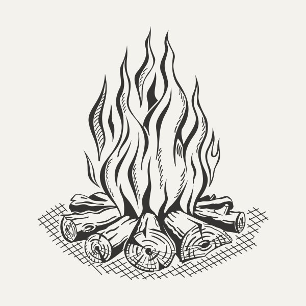 Очертание костра