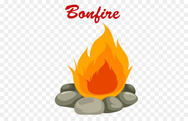 Костер мультяшный