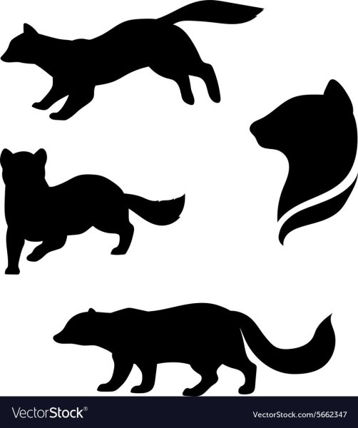 Куница силуэт