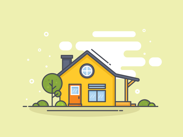 Дом Векторная иллюстрация