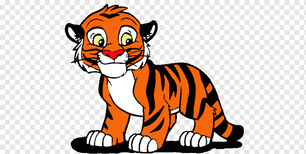 Тигр мультяшный