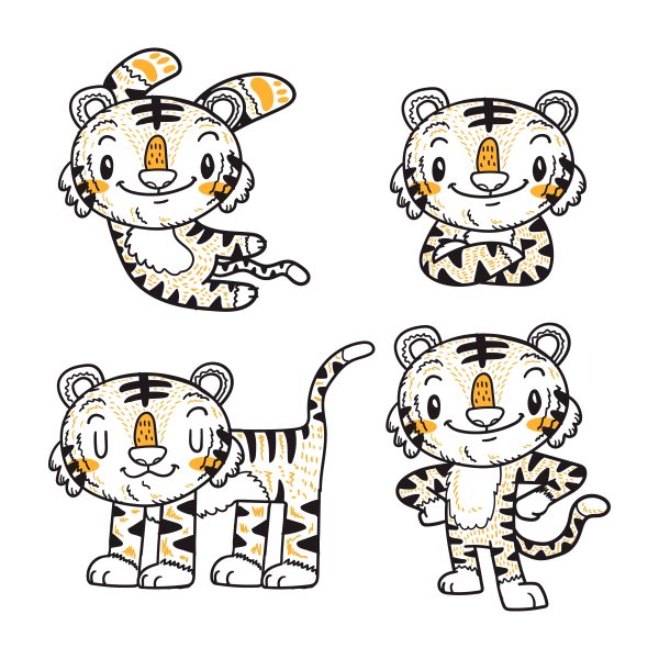 Тигр клипарт