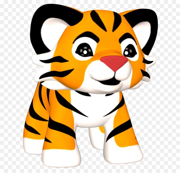 Тигр мультяшный