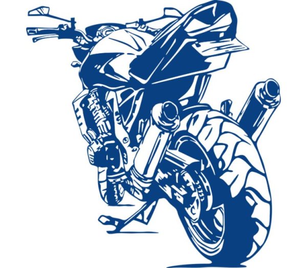 Мотоциклы с наклейками