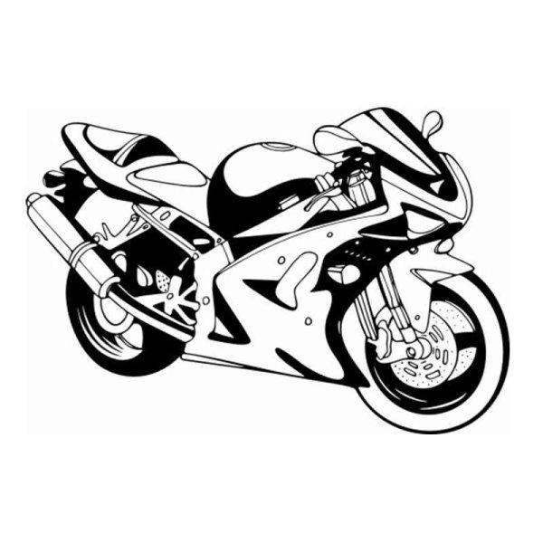 Трафарет мотоцикла