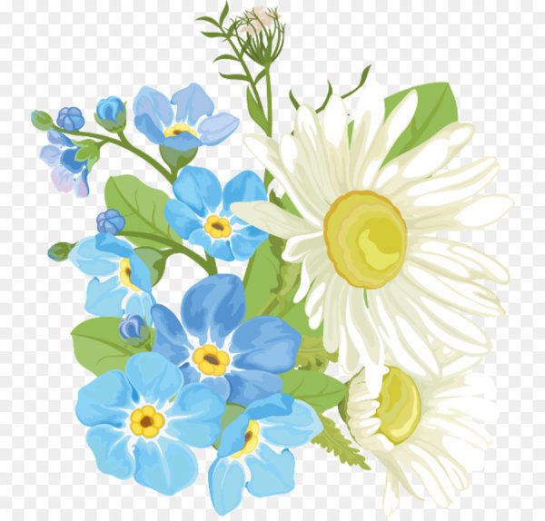 Букет ромашек вектор