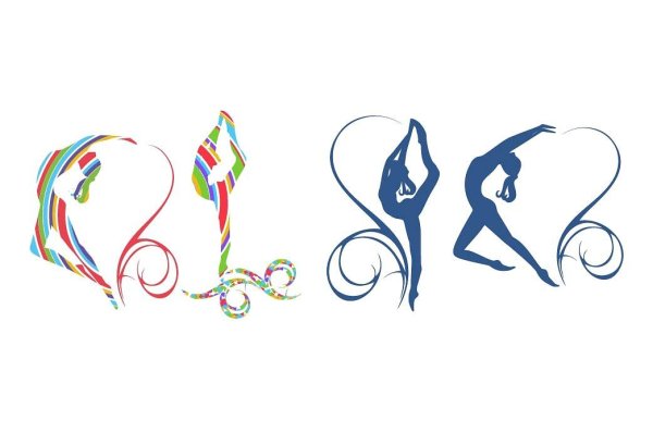 Гимнастка с лентой в виде сердца