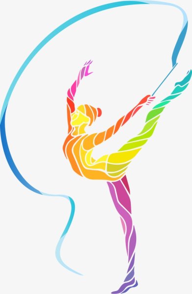 Очертания гимнастки