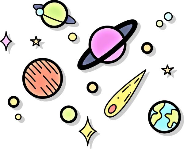 Космос мультяшный