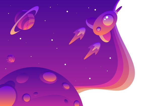 Космос мультяшный