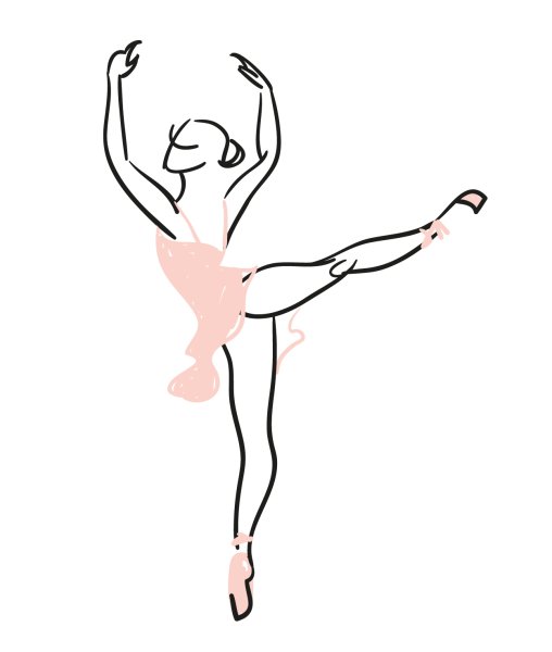 Хореография трафарет