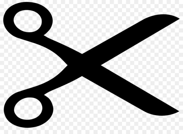 Ножницы линия отреза