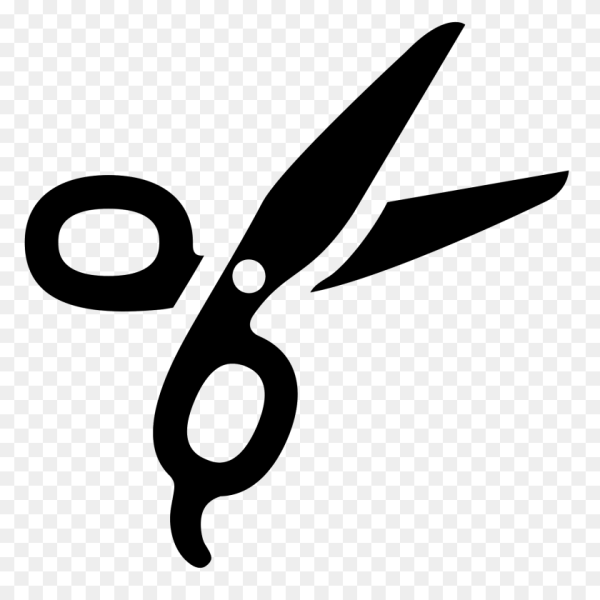 Стилизованные ножницы парикмахерские