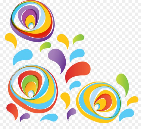 Абстрактные узоры на прозрачном фоне