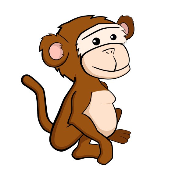 Обезьянка мультяшная