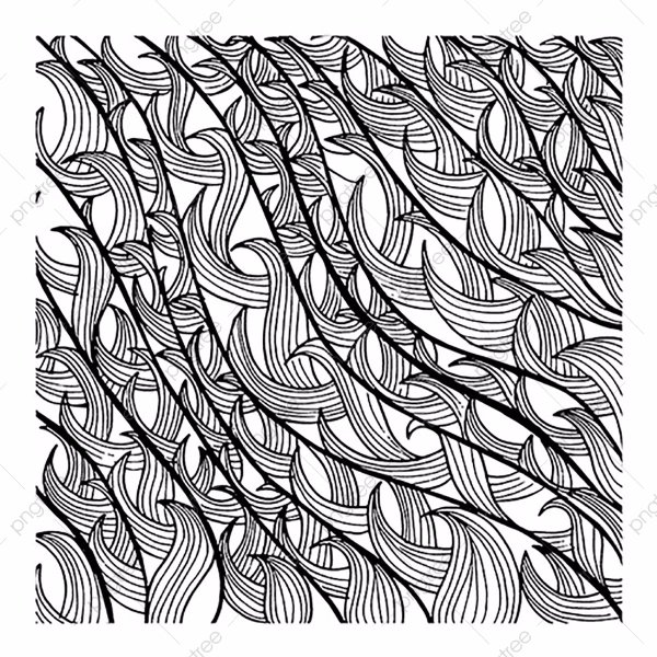 Узоры из плавных линий