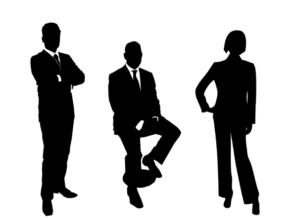 Силуэты людей бизнес