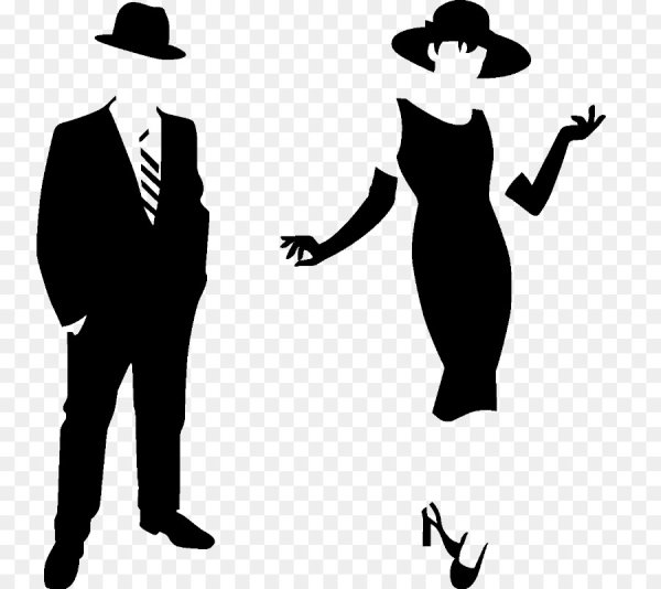 Мужской и женский силуэт