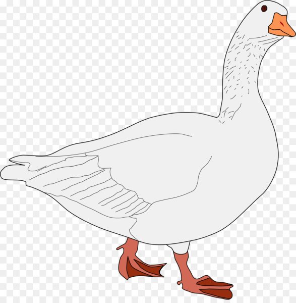 Гусь мультяшный