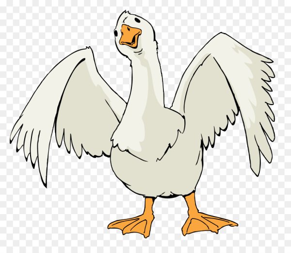 Гусь без фона