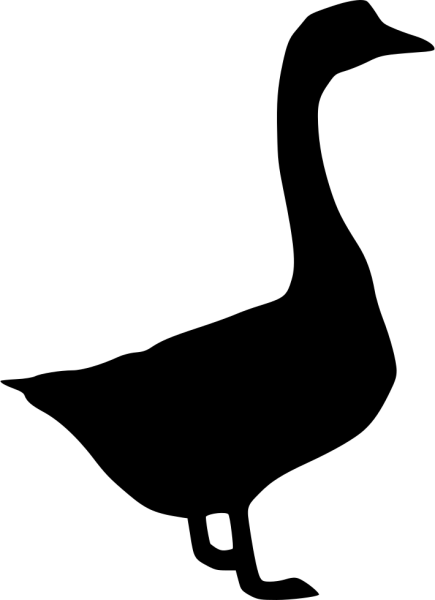 Силуэт утки