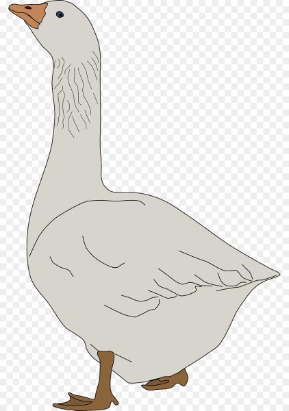 Гусь мультяшный