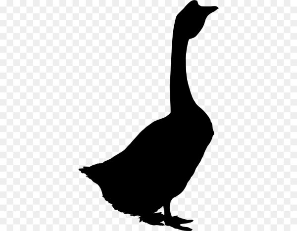 Гусь силуэт