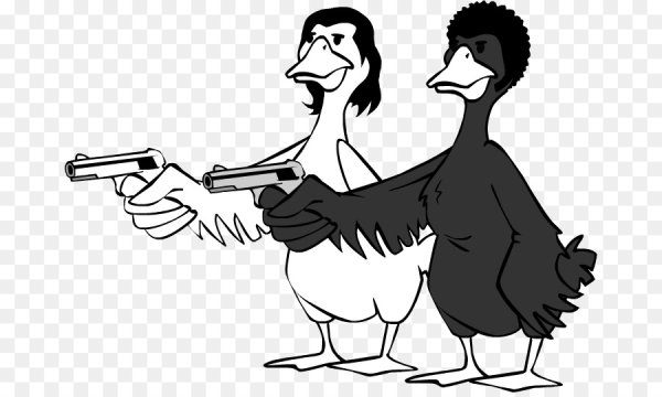 Гусь смешной арт