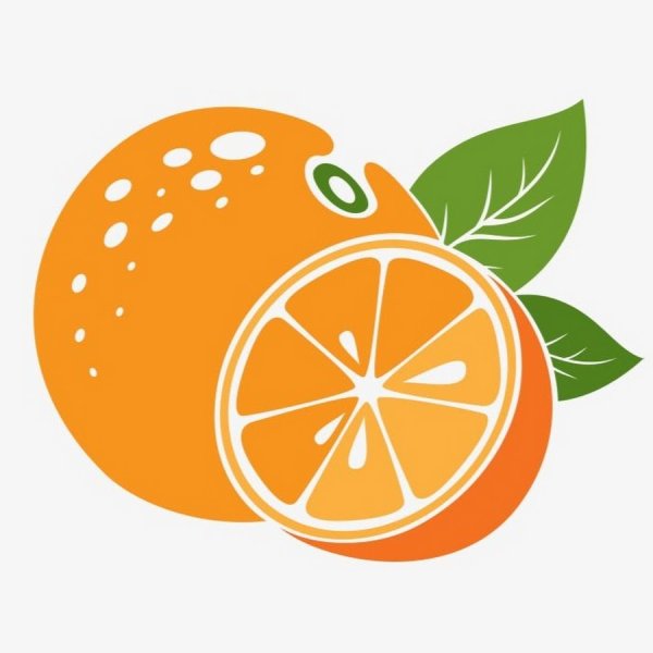 Апельсины мультяшные