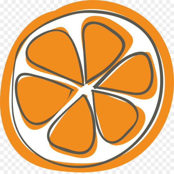 Апельсин на прозрачном фоне