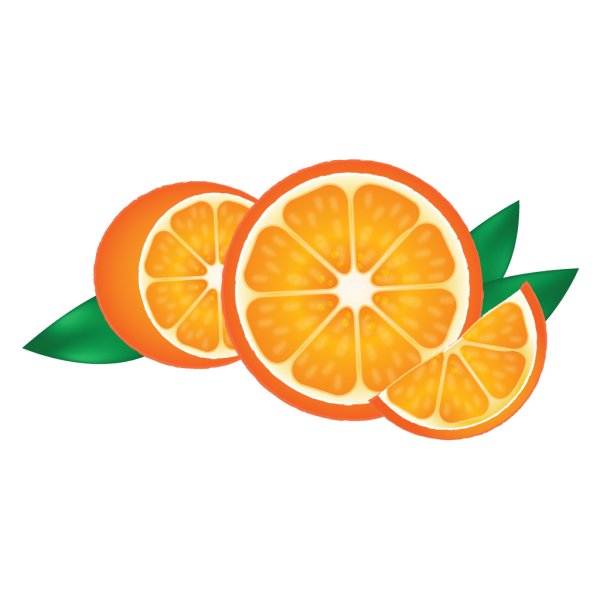 Апельсины мультяшные