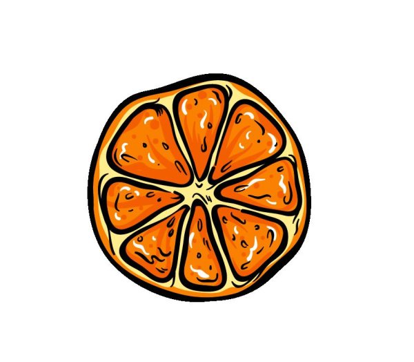 Апельсиновые дольки вектор