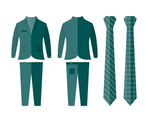 Деловой костюм вектор