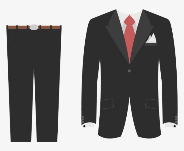 Мужской костюм вектор