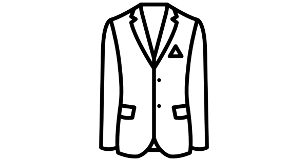 Мужской силуэт в пиджаке