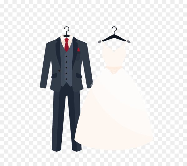 Силуэт жениха в костюме