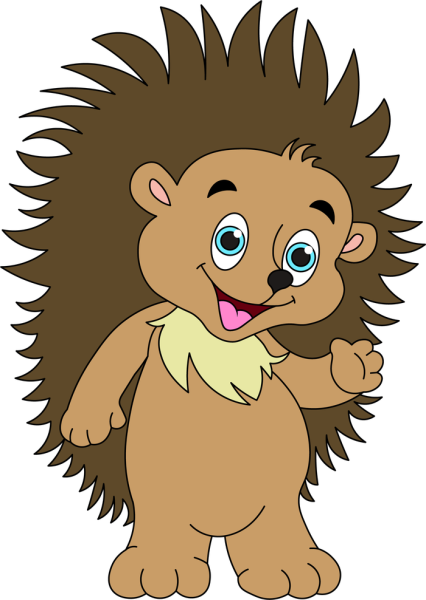 Ежик в векторном формате