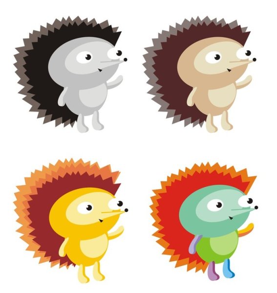 Векторная Графика Ежик