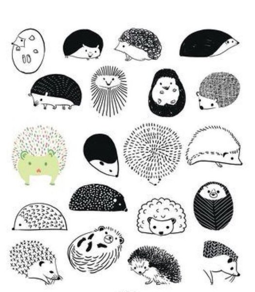 Стилизованный еж