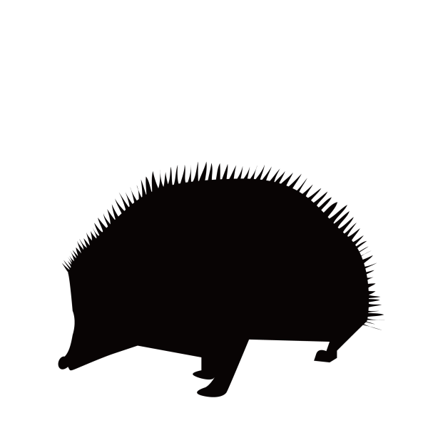 Силуэт ежа