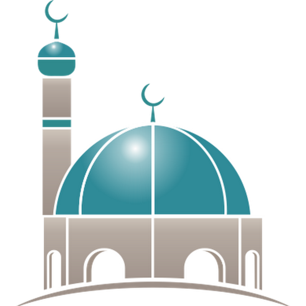 Мечеть на белом фоне