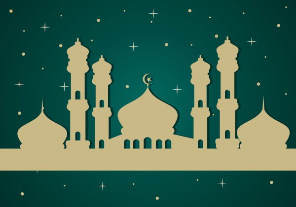 Минарет мечети вектор