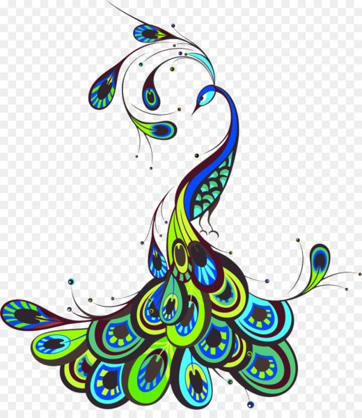 Павлин стилизация