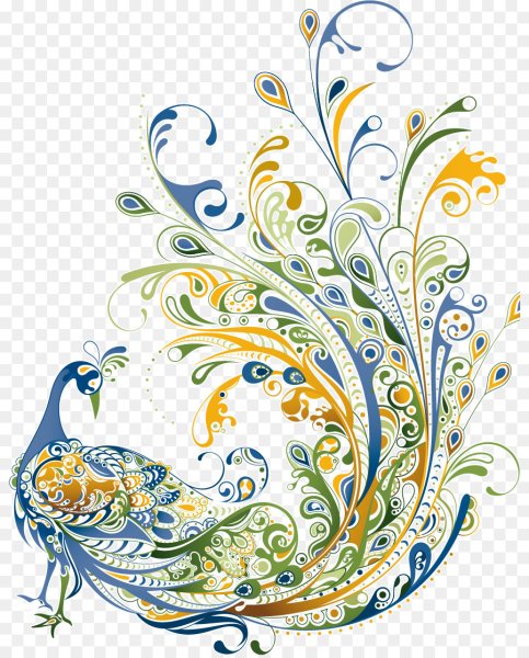 Павлин орнамент