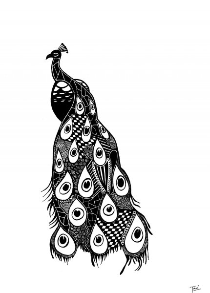 Павлин стилизация
