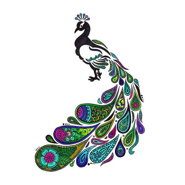 Стилизованные Павлины